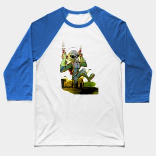 Alien invasion Baseball T-Shirt